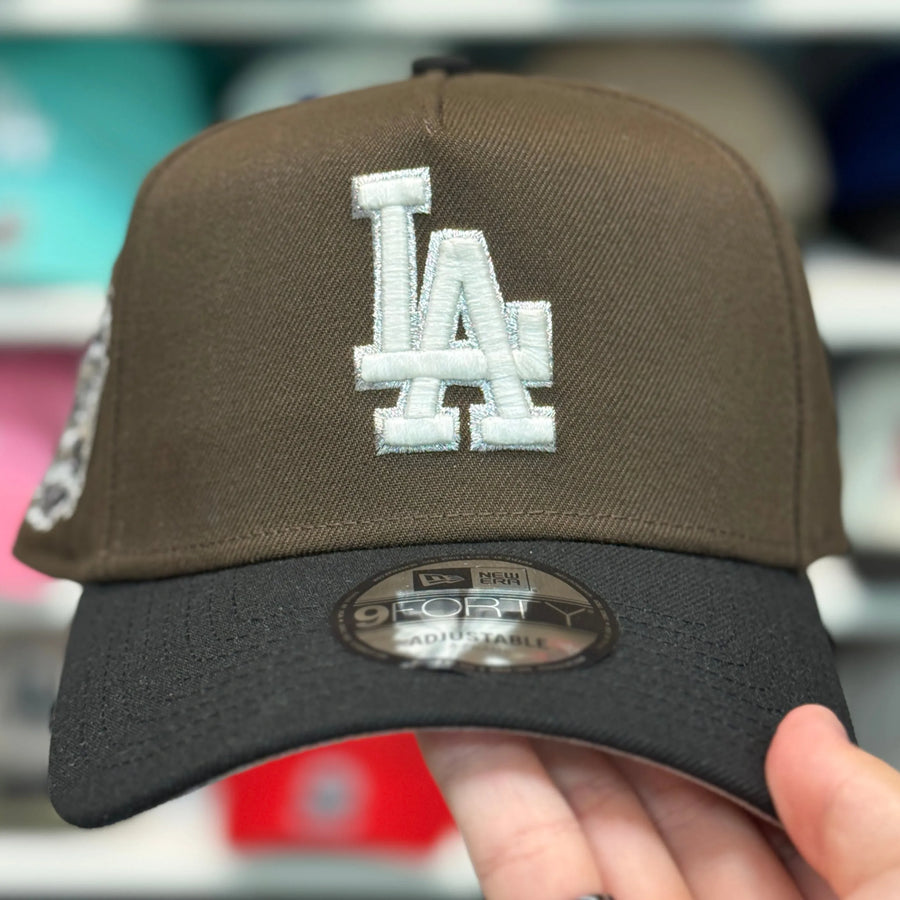 New Era Los Angeles Dodgers '40th Anniversary' A-Frame Brown/Black 9FORTY Snapback - Product Image