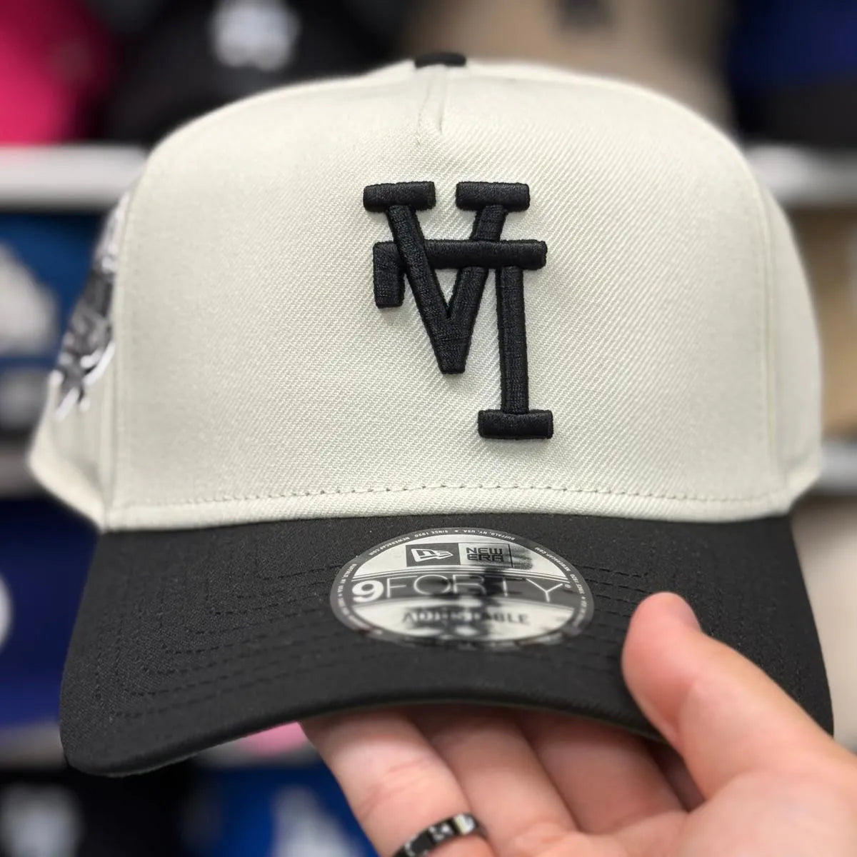 New Era Los Angeles Dodgers '40th Anniversary' A-Frame Creme/Black 9FORTY Snapback - Product Image