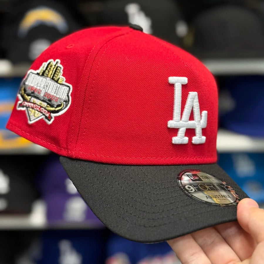 New Era Los Angeles Dodgers '40th Anniversary' A-Frame Red/Black 9FORTY Snapback - Product Image