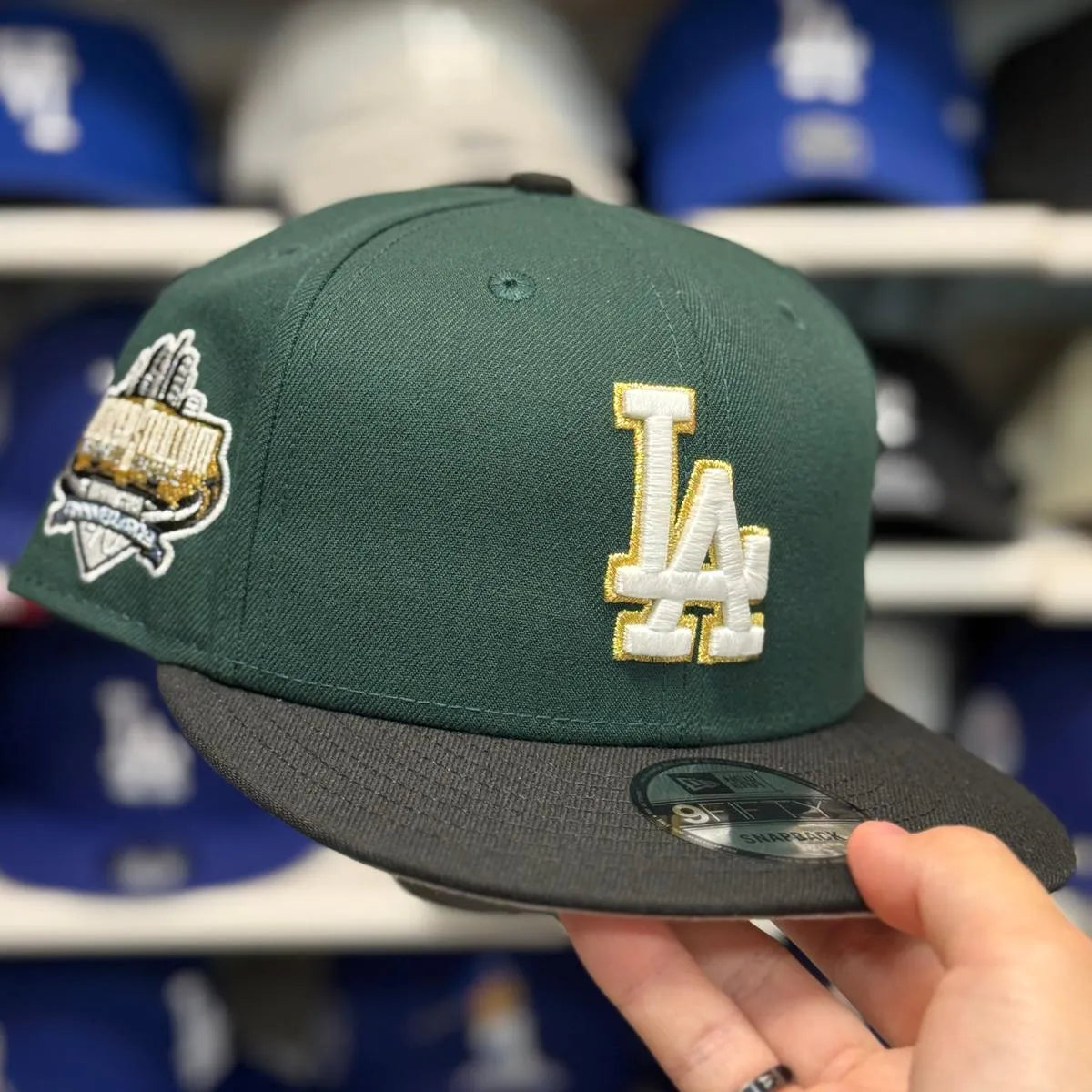 New Era Los Angeles Dodgers '40th Anniversary' Green/Black 9FIFTY Snapback - Product Image