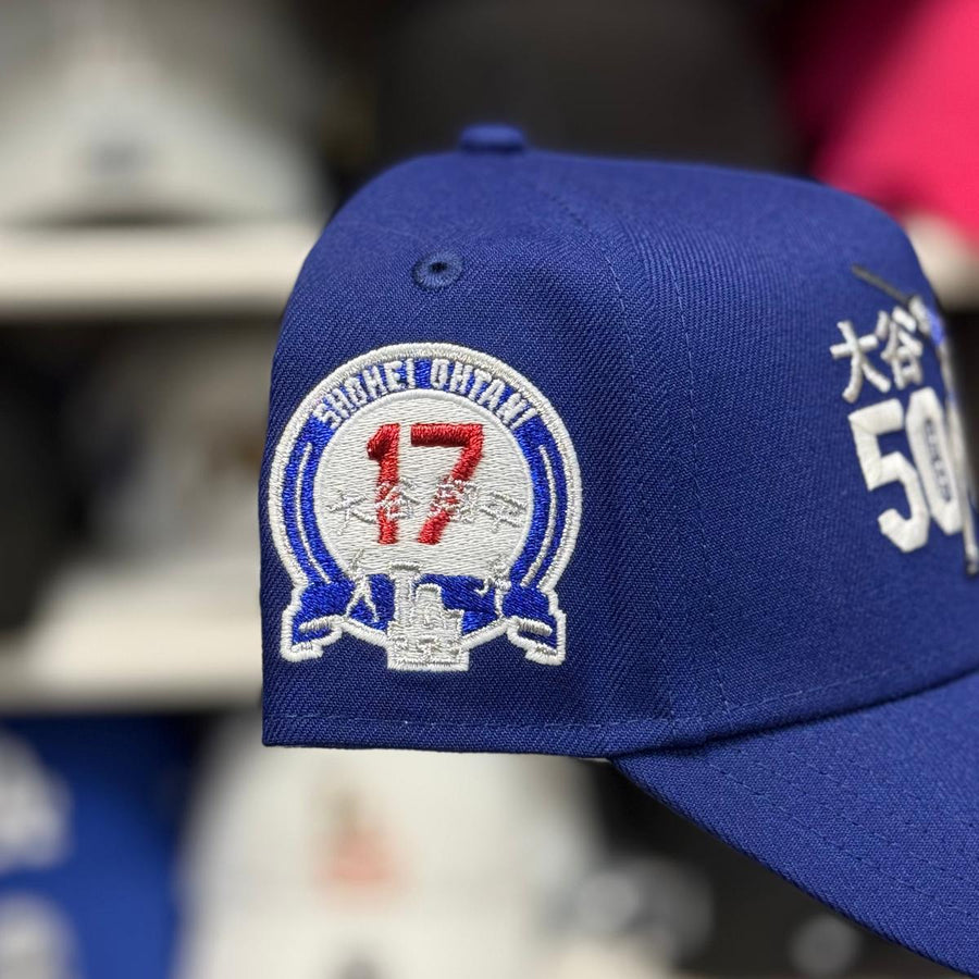 New Era Los Angeles Dodgers '50-50 Shohei Ohtani' A-Frame Blue 9FORTY Snapback - Product Image