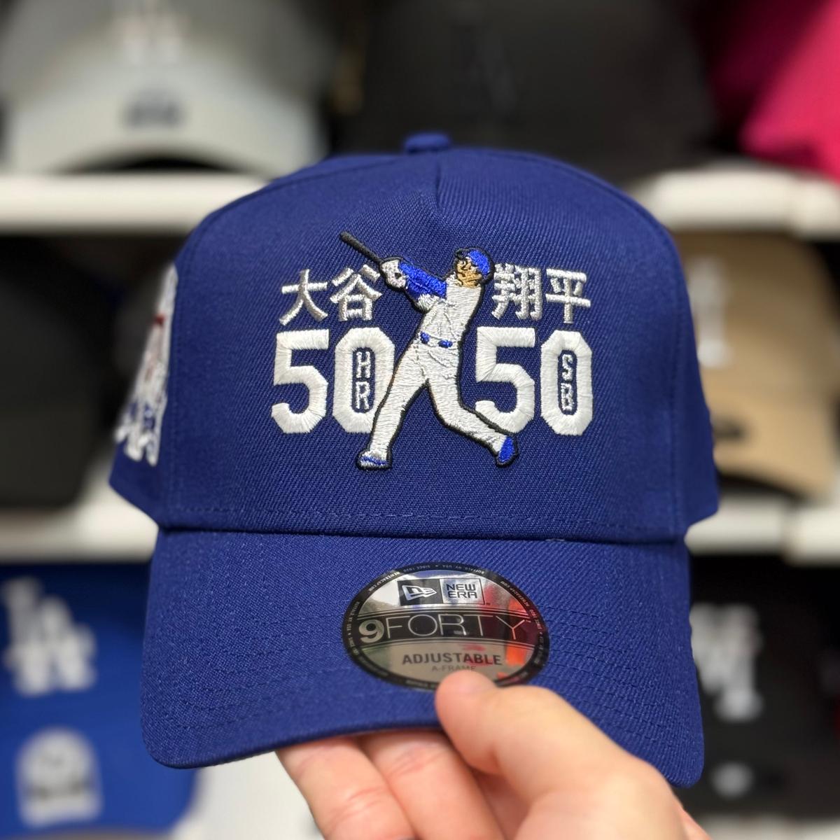 New Era Los Angeles Dodgers '50-50 Shohei Ohtani' A-Frame Blue 9FORTY Snapback - Product Image