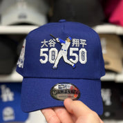 New Era Los Angeles Dodgers '50-50 Shohei Ohtani' A-Frame Blue 9FORTY Snapback - Product Image
