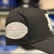 New Era Los Angeles Dodgers '50th Anniversary' A-Frame Black/Pink Chrome 9FORTY Snapback | Glow in the Dark - Product Image