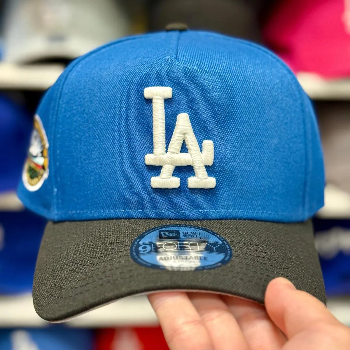 New Era Los Angeles Dodgers '50th Anniversary' A-Frame Blue/Black 9FORTY Snapback - Product Image