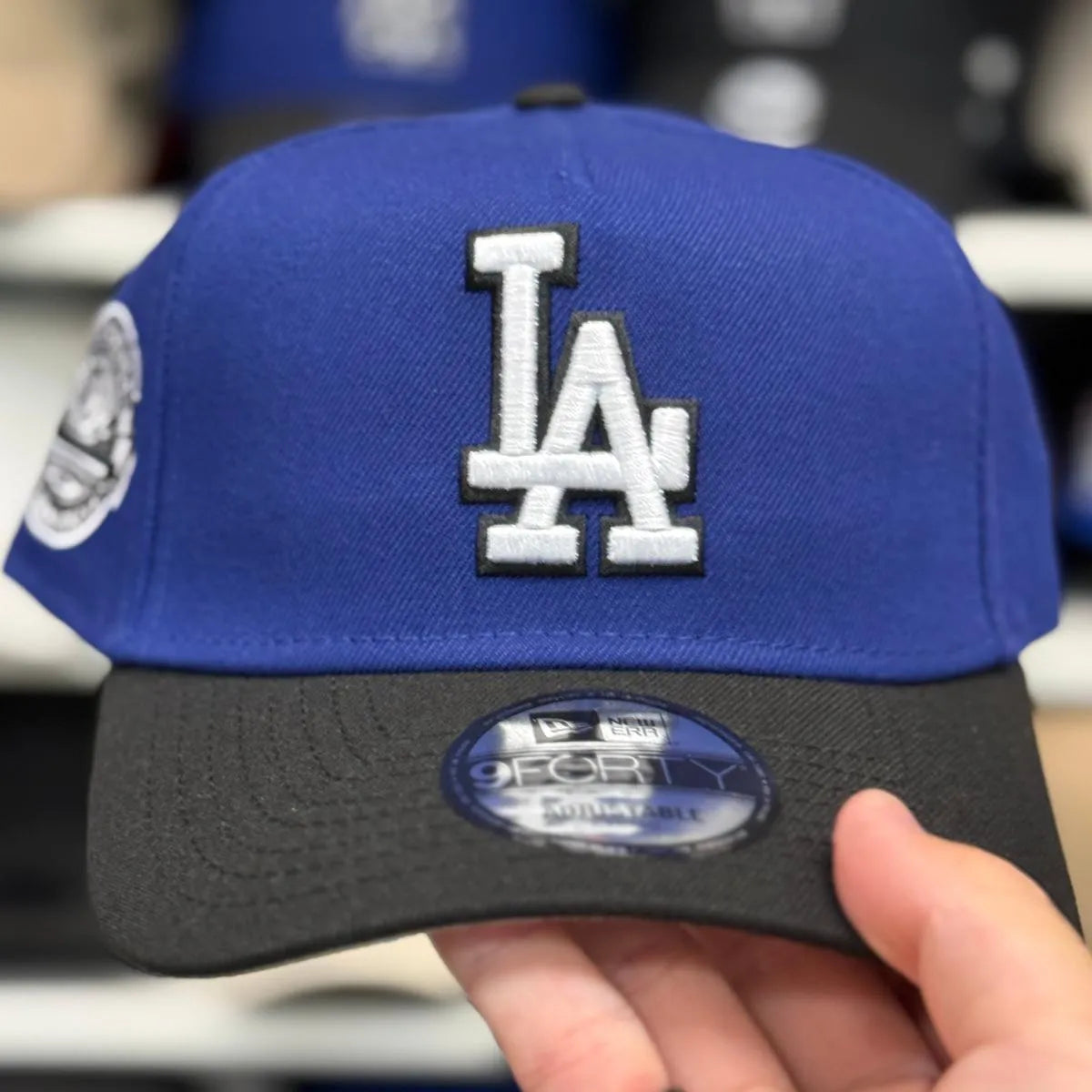 New Era Los Angeles Dodgers '50th Anniversary' A-Frame Blue/Black 9FORTY Snapback - Product Image