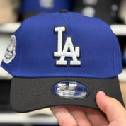 New Era Los Angeles Dodgers '50th Anniversary' A-Frame Blue/Black 9FORTY Snapback - Product Image