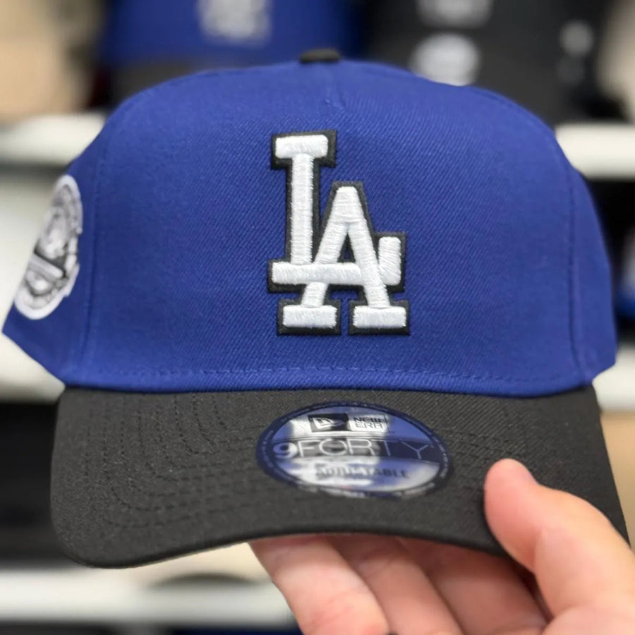 New Era Los Angeles Dodgers '50th Anniversary' A-Frame Blue/Black 9FORTY Snapback - Product Image