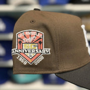 New Era Los Angeles Dodgers '50th Anniversary' A-Frame Brown/Black 9FORTY Snapback - Product Image
