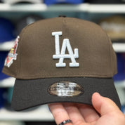 New Era Los Angeles Dodgers '50th Anniversary' A-Frame Brown/Black 9FORTY Snapback - Product Image
