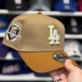 New Era Los Angeles Dodgers '50th Anniversary' A-Frame Tan/Brown 9FORTY Snapback