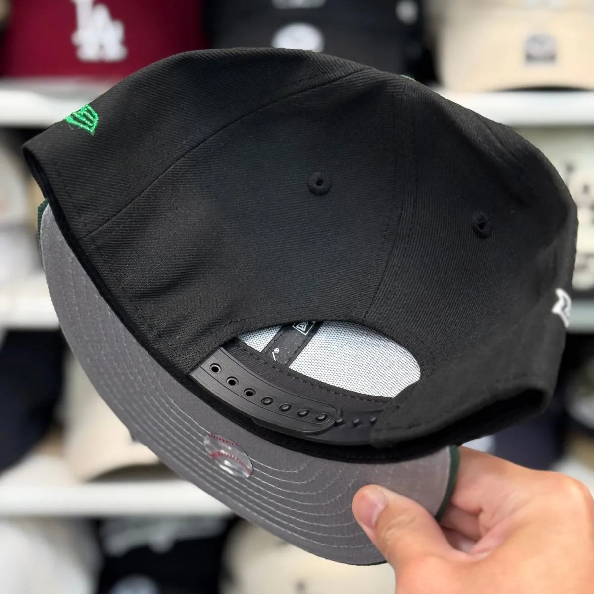 New Era Los Angeles Dodgers '50th Anniversary' Black/Green 9FIFTY Snapback - Product Image