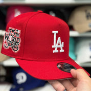 New Era Los Angeles Dodgers '75th World Series' A-Frame Red 9FIFTY Snapback - Product Image