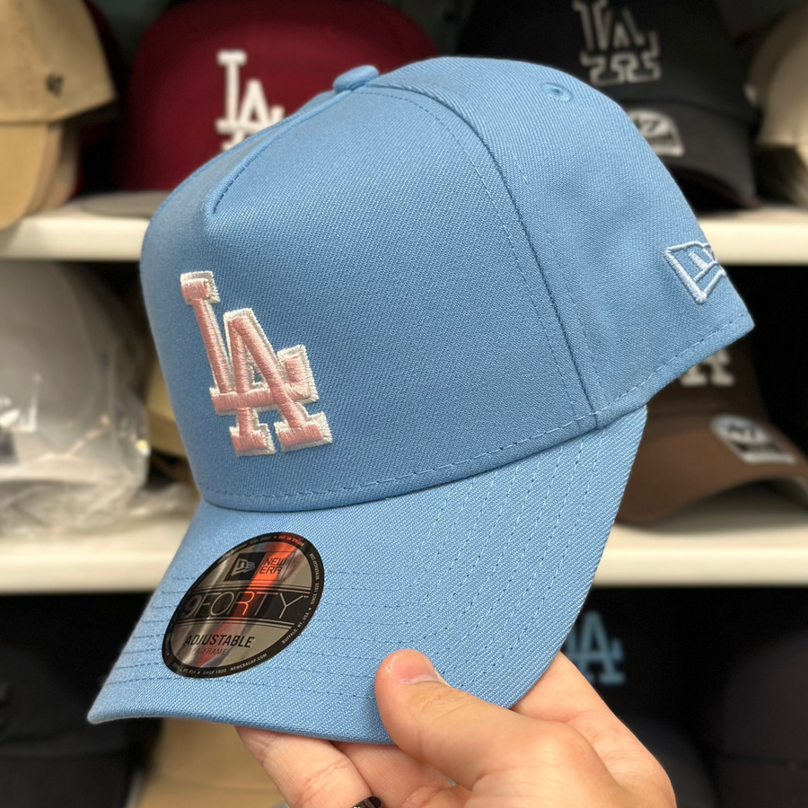 New Era Los Angeles Dodgers A-Frame Baby Blue/Pink 9FORTY Snapback - Product Image
