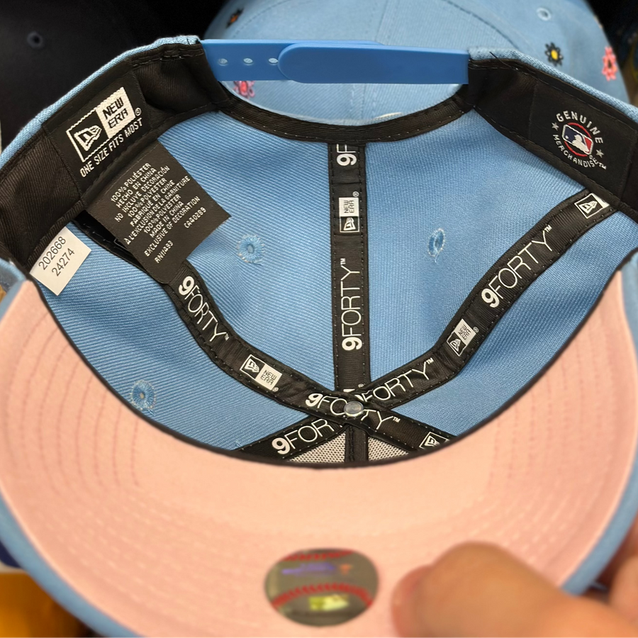 New Era Los Angeles Dodgers A-Frame Baby Blue/Pink 9FORTY Snapback - Product Image