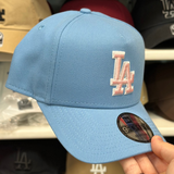 New Era Los Angeles Dodgers A-Frame Baby Blue/Pink 9FORTY Snapback