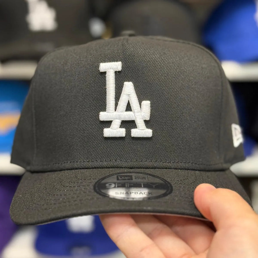 New Era Los Angeles Dodgers A-Frame Black 9FIFTY Snapback - Product Image
