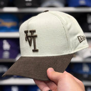 New Era Los Angeles Dodgers A-Frame Creme/Brown 9FORTY Snapback - Product Image