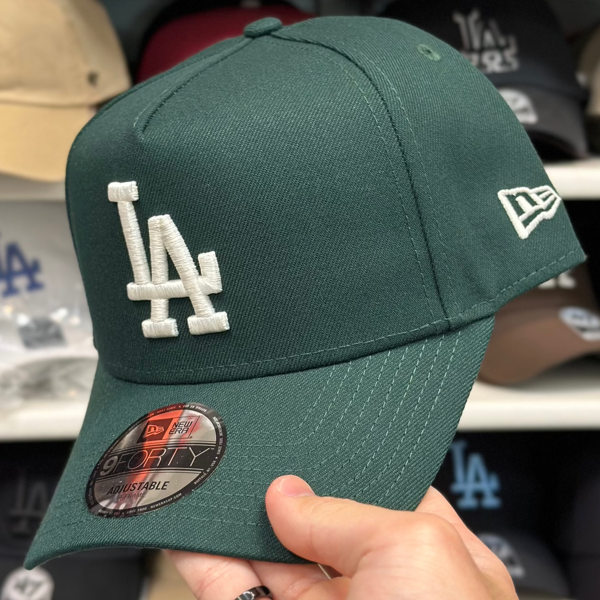 New Era Los Angeles Dodgers A-Frame Midnight Green 9FORTY Snapback - Product Image
