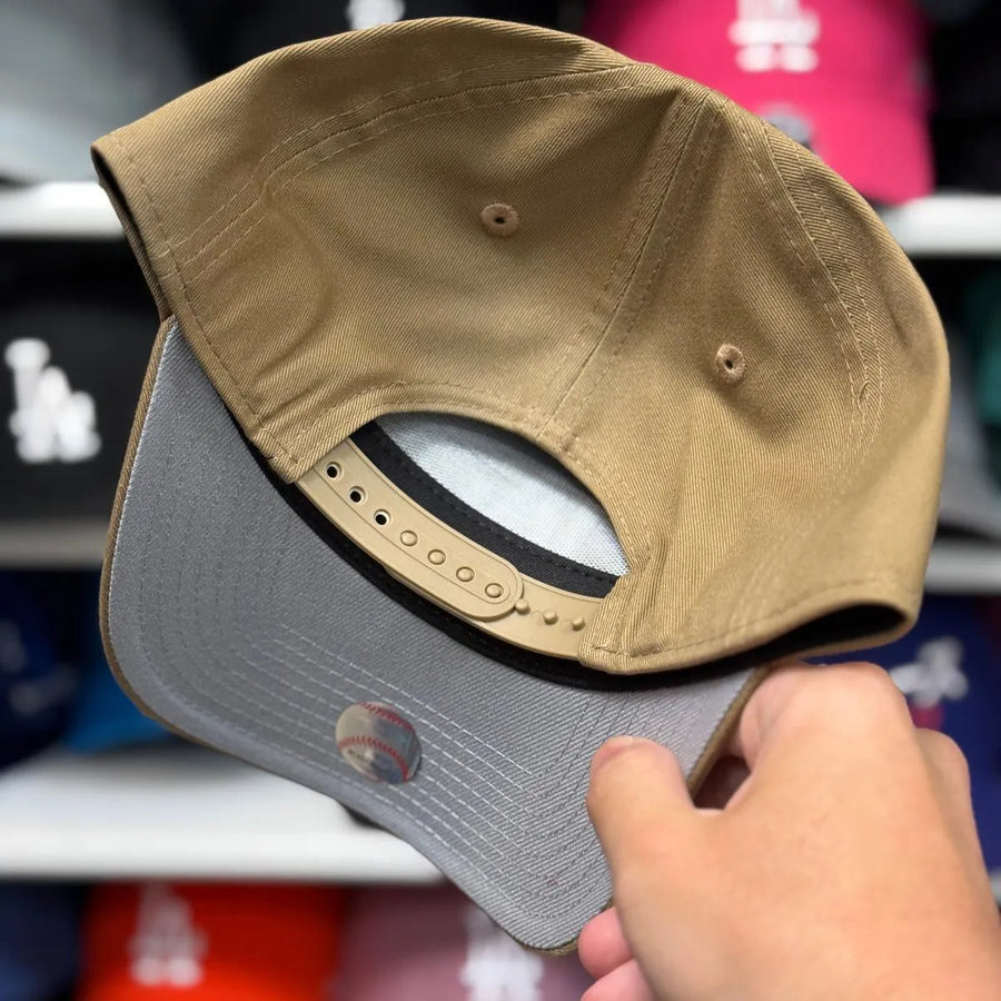 New Era Los Angeles Dodgers A-Frame Tan 9FORTY Snapback - Product Image