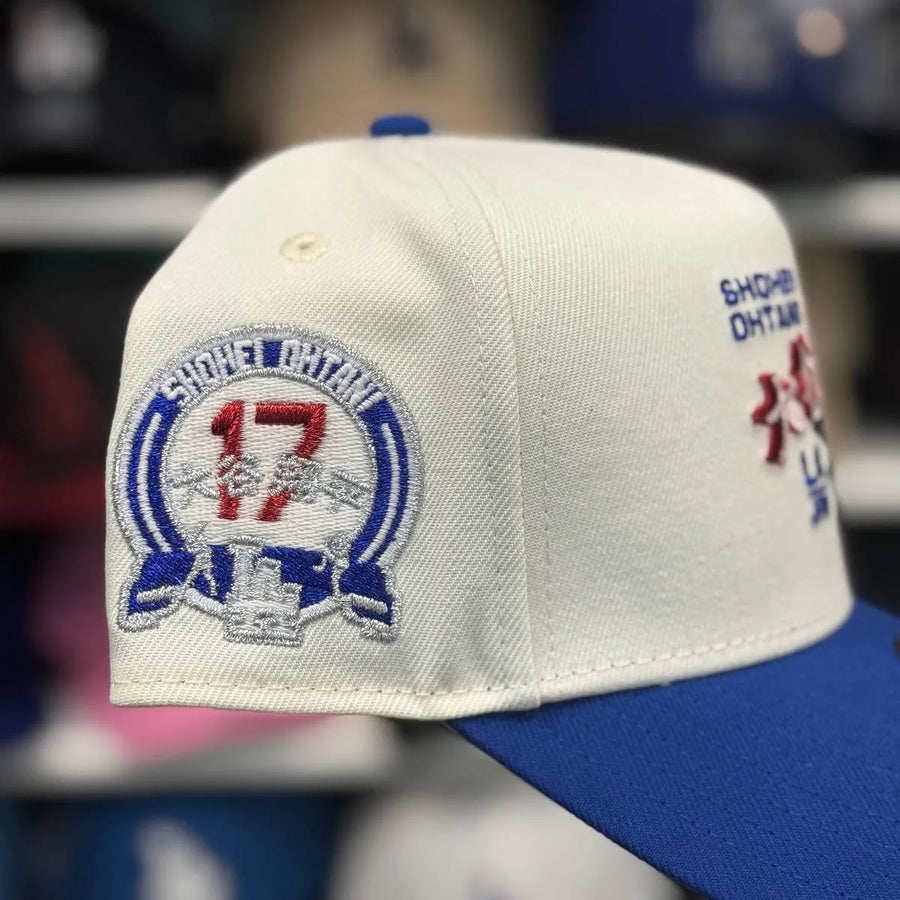 New Era Los Angeles Dodgers 'Anime Ohtani JPN to LA' A-Frame Creme/Blue 9FORTY Snapback - Product Image