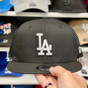 New Era Los Angeles Dodgers Black/White 9FIFTY Trucker Snapback - Product Image