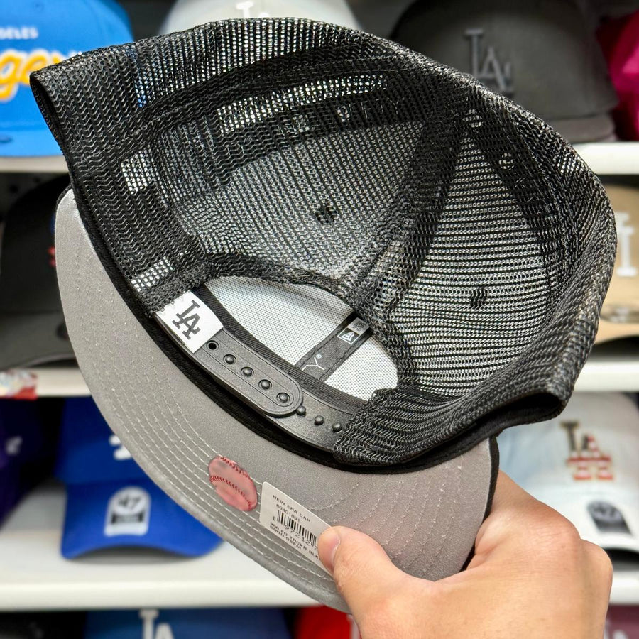 New Era Los Angeles Dodgers Black/White 9FIFTY Trucker Snapback - Product Image