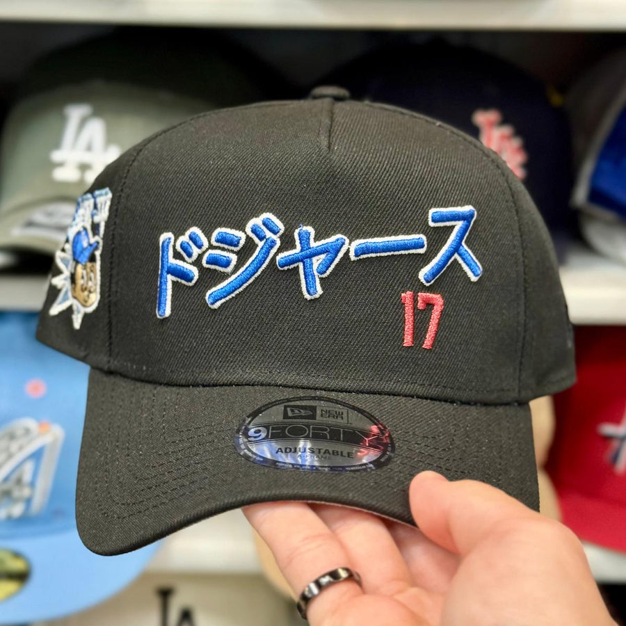 New Era Los Angeles Dodgers 'Japanese Kanji Shohei Ohtani' A-Frame Black 9FORTY Snapback - Product Image