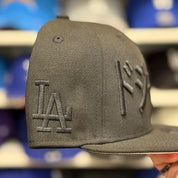 New Era Los Angeles Dodgers 'Large Kanji Script' All Black 9FIFTY Snapback - Product Image