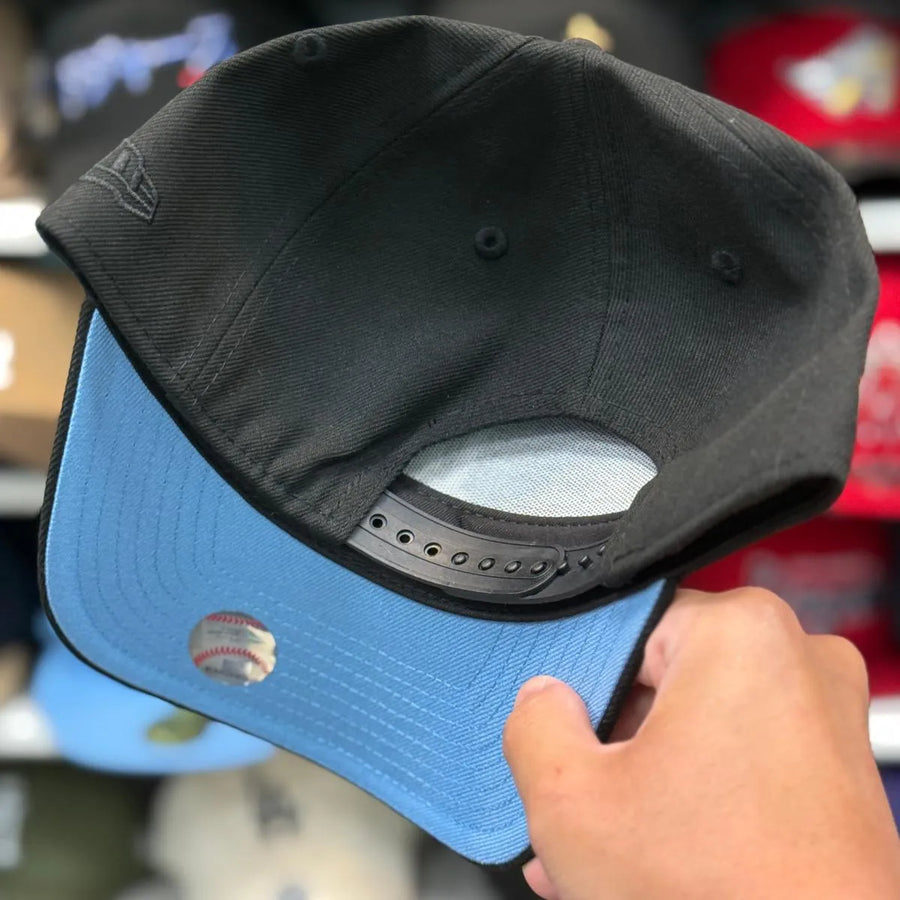 New Era Los Angeles Dodgers 'Lowrider Palm Tree' A-Frame Black 9FORTY Snapback | Blue Under Brim - Product Image