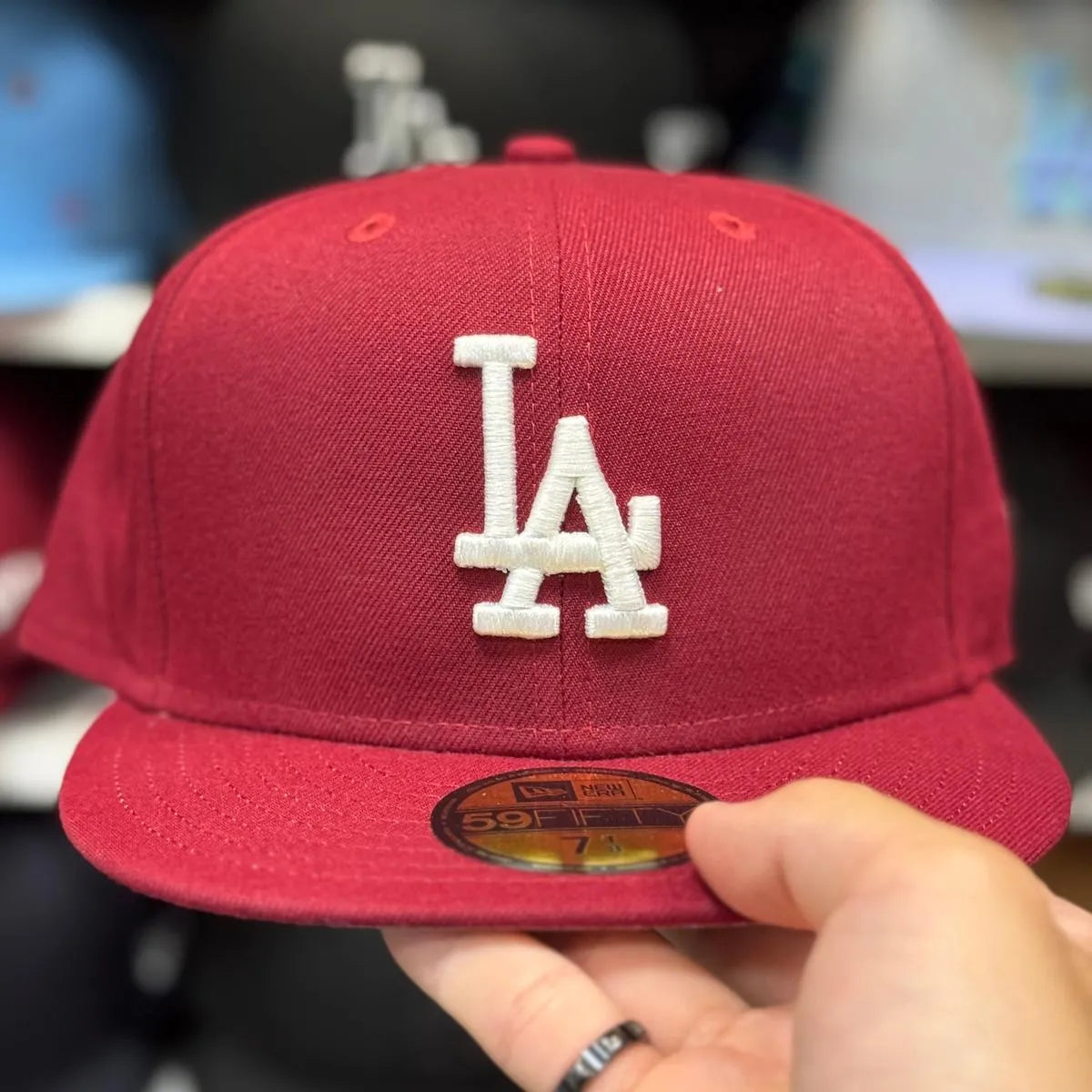 New Era Los Angeles Dodgers Maroon 59FIFTY Fitted Hat - Product Image
