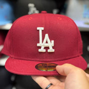 New Era Los Angeles Dodgers Maroon 59FIFTY Fitted Hat - Product Image