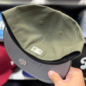 New Era Los Angeles Dodgers Olive 59FIFTY Fitted Hat - Product Image