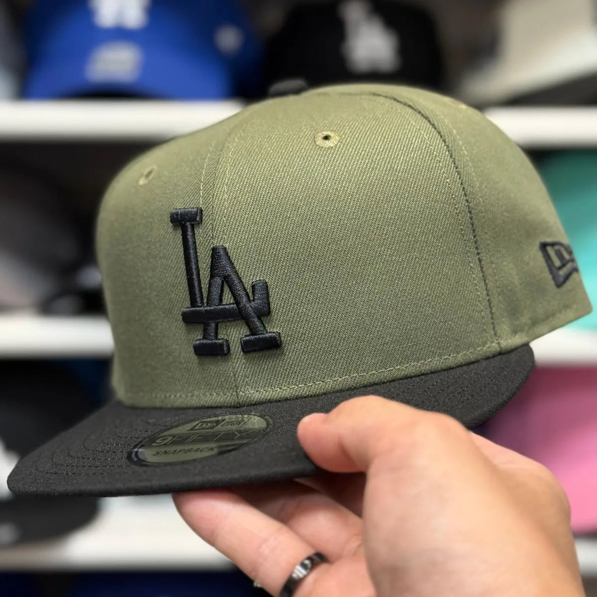 New Era Los Angeles Dodgers Olive/Black 9FIFTY Snapback - Product Image