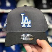 New Era Los Angeles Dodgers 'Olympic Stadium' A-Frame Grey/Black 9FORTY Snapback - Product Image