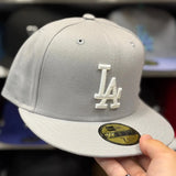 New Era Los Angeles Dodgers Silver 59FIFTY Fitted Hat