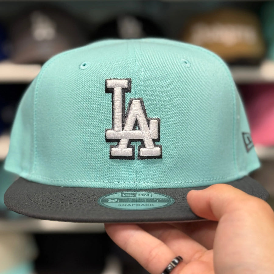 New Era Los Angeles Dodgers Turquoise/Grey 9FIFTY Snapback - Product Image