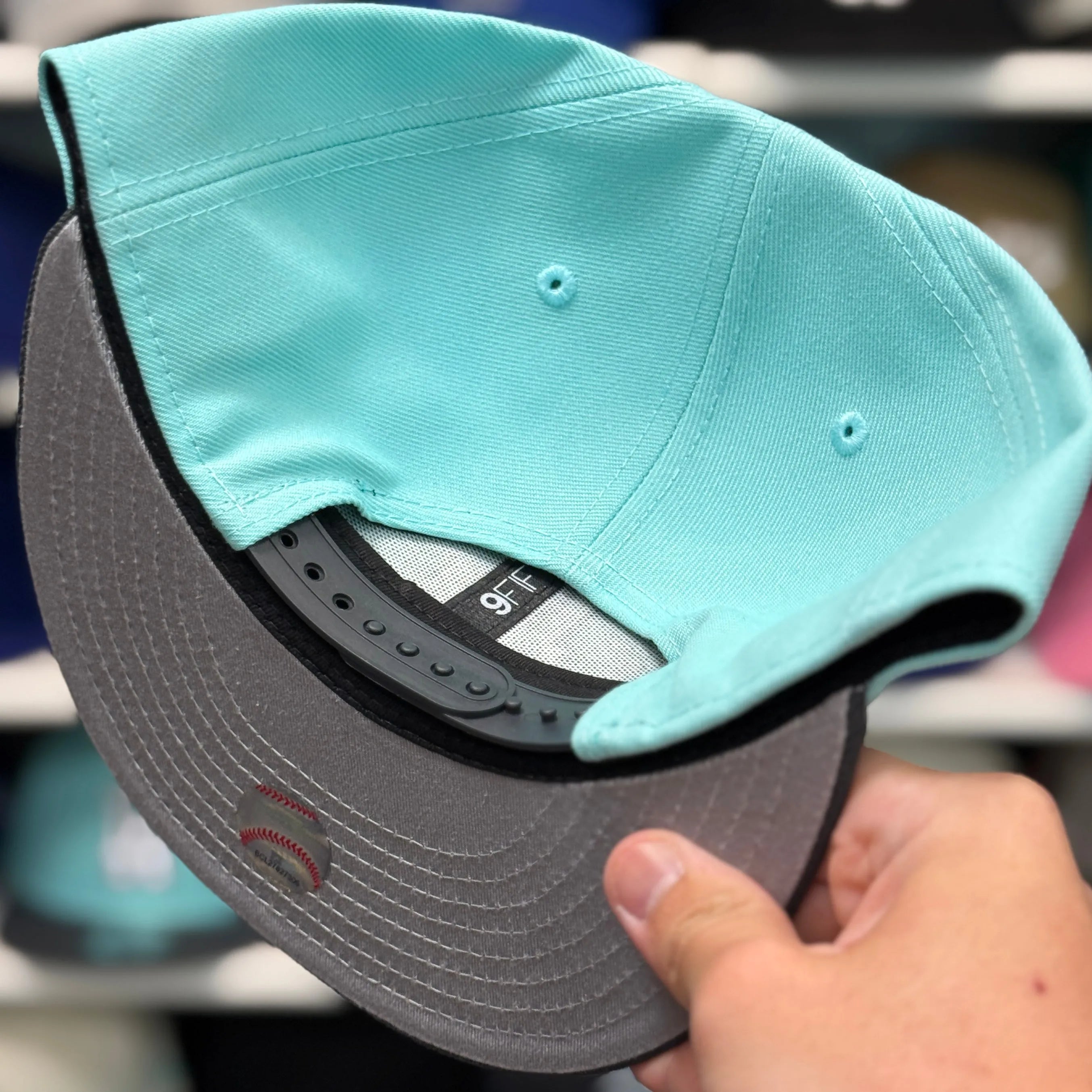 New Era Los Angeles Dodgers Turquoise/Grey 9FIFTY Snapback - Product Image