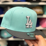 New Era Los Angeles Dodgers Turquoise/Grey 9FIFTY Snapback