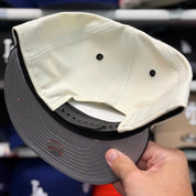 New Era Los Angeles Dodgers Upside Down Logo '2020 World Series' Creme/Black 9FIFTY Snapback - Product Image
