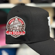 New Era Los Angeles Dodgers Upside Down Logo '60th Anniversary' A-Frame Black/White 9FORTY Snapback - Product Image