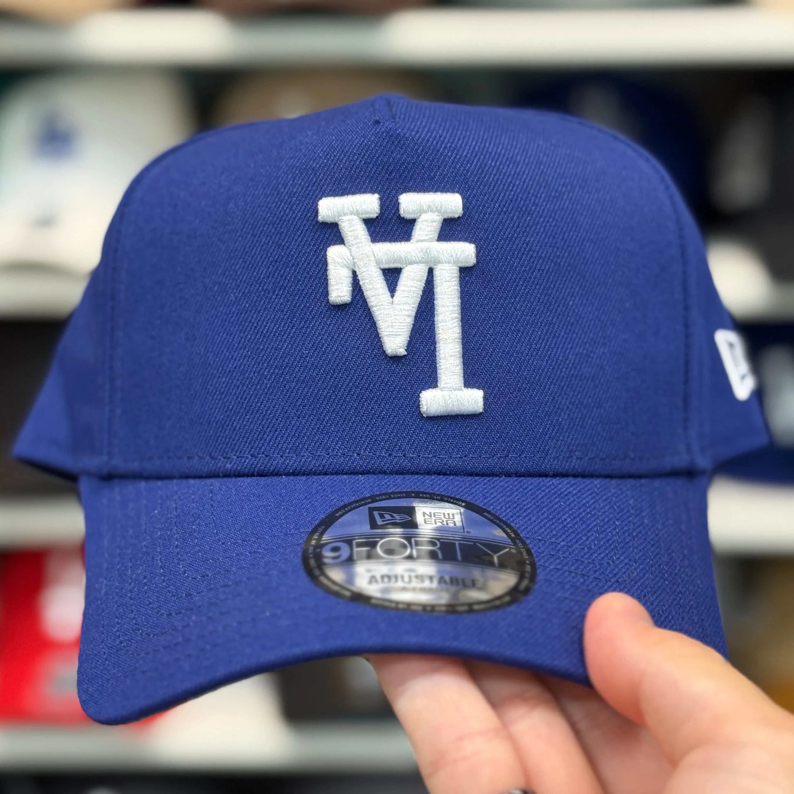 New Era Los Angeles Dodgers 'Upside Down Logo' A-Frame Blue 9FORTY Snapback - Product Image