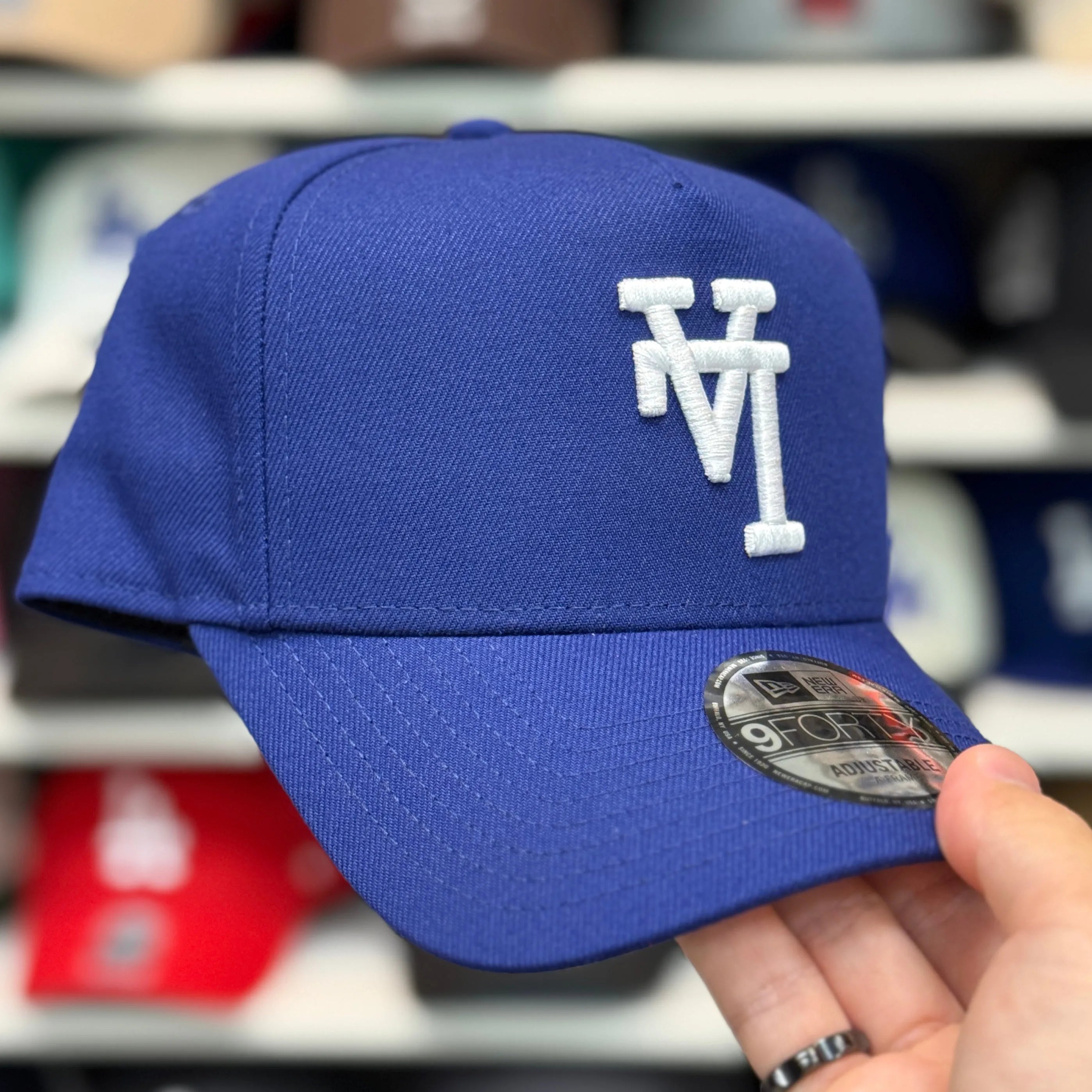 New Era Los Angeles Dodgers 'Upside Down Logo' A-Frame Blue 9FORTY Snapback - Product Image