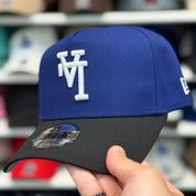 New Era Los Angeles Dodgers 'Upside Down Logo' A-Frame Blue/Black 9FORTY Snapback - Product Image