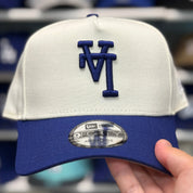 New Era Los Angeles Dodgers 'Upside Down Logo' A-Frame Creme/Blue 9FORTY Snapback - Product Image
