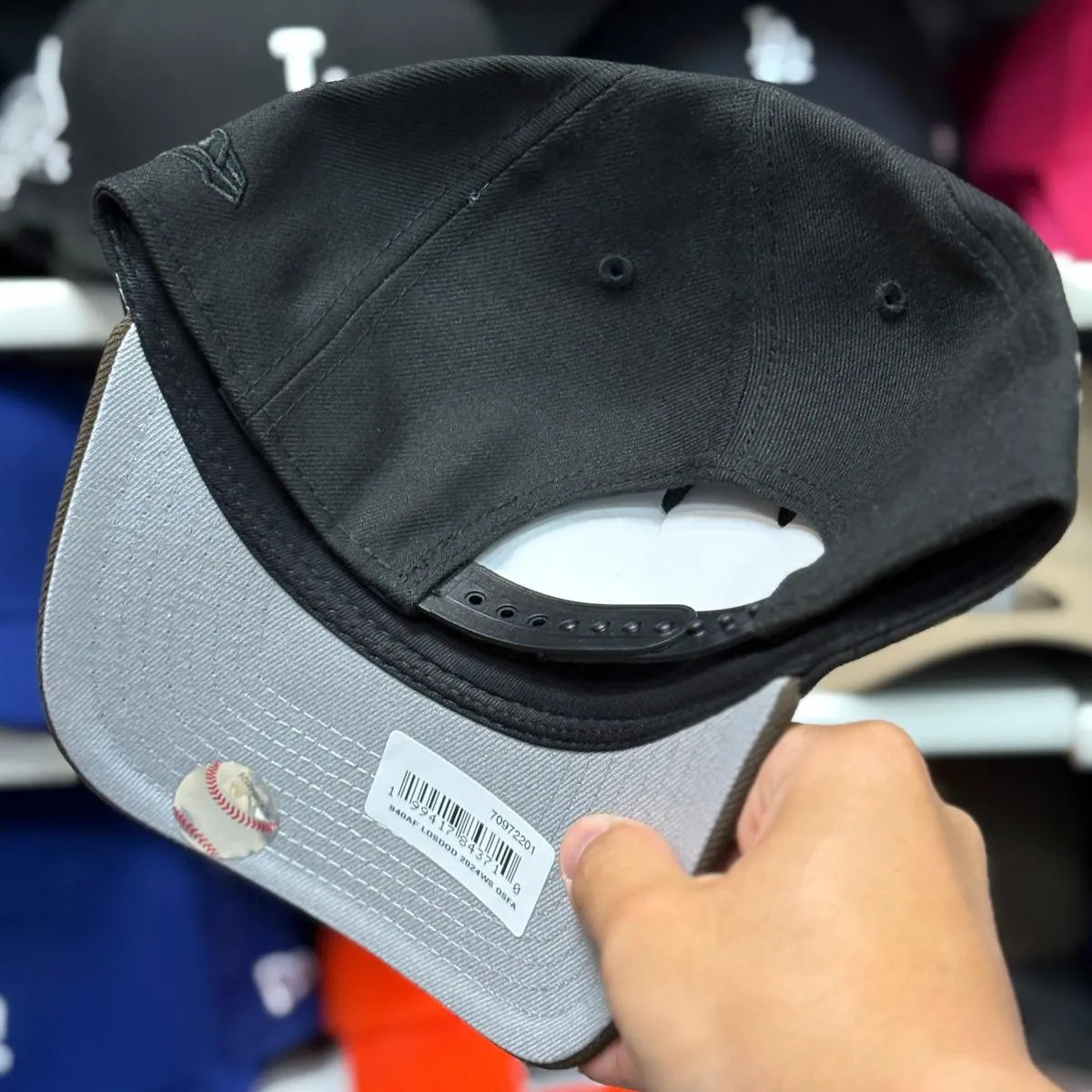 New Era Los Angeles Dodgers 'World Series Champions' A-Frame Black/Brown 9FORTY Snapback - Product Image