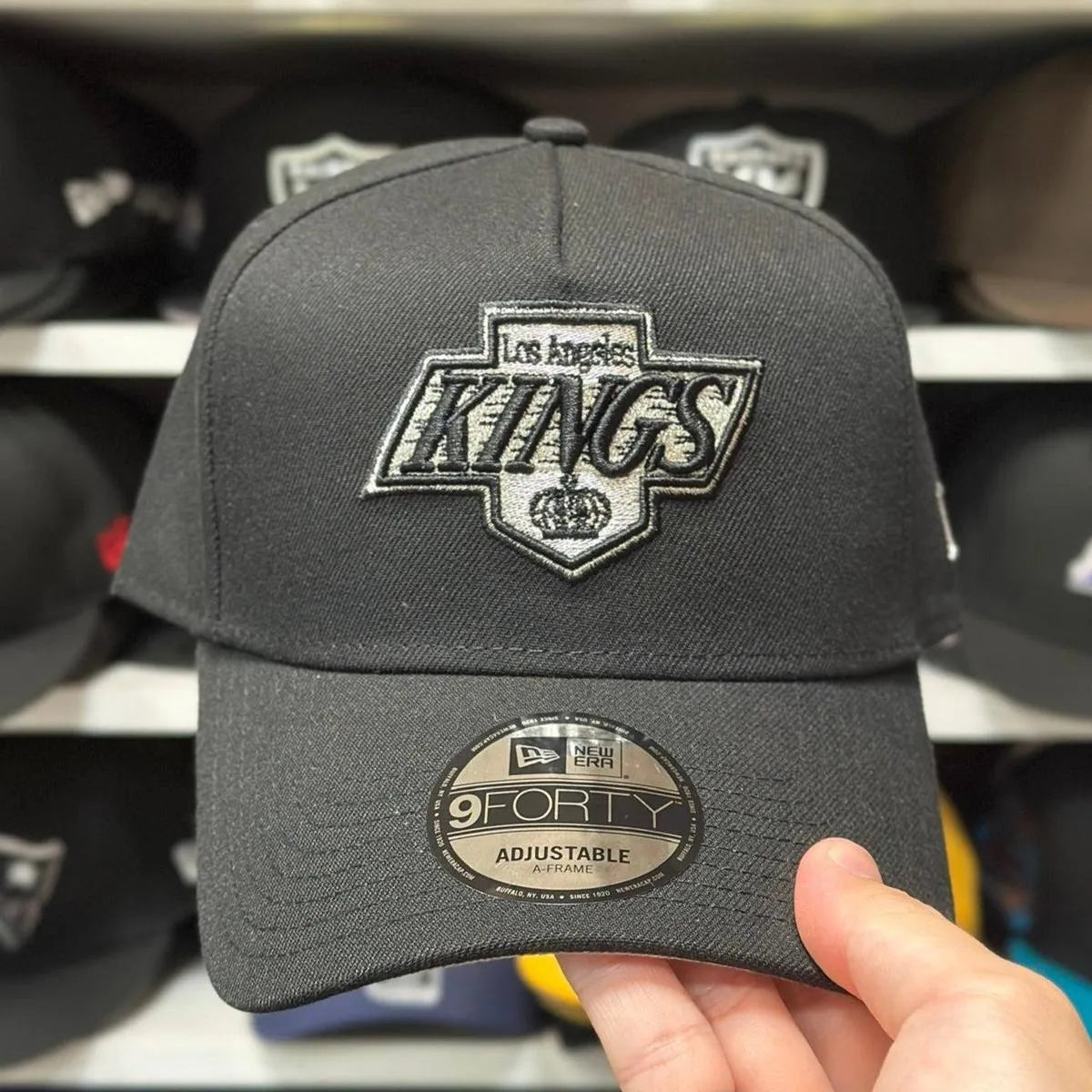 New Era Los Angeles Kings A-Frame Black 9FORTY Snapback - Product Image