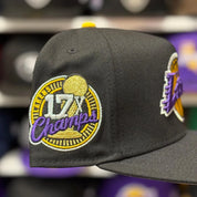 New Era Los Angeles Lakers 'Katakana 17x Champions' A-Frame Black 9FIFTY Snapback - Product Image
