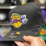 New Era Los Angeles Lakers 'Katakana 17x Champions' A-Frame Black 9FIFTY Snapback - Product Image