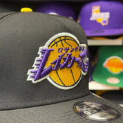 New Era Los Angeles Lakers 'Katakana 17x Champions' A-Frame Black 9FIFTY Snapback - Product Image